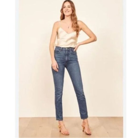 Reformation Denim - Reformation High Rise Blue Jeans